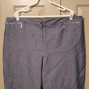 *FINAL PRICE *JM Collections ladies plus size denim look pants.